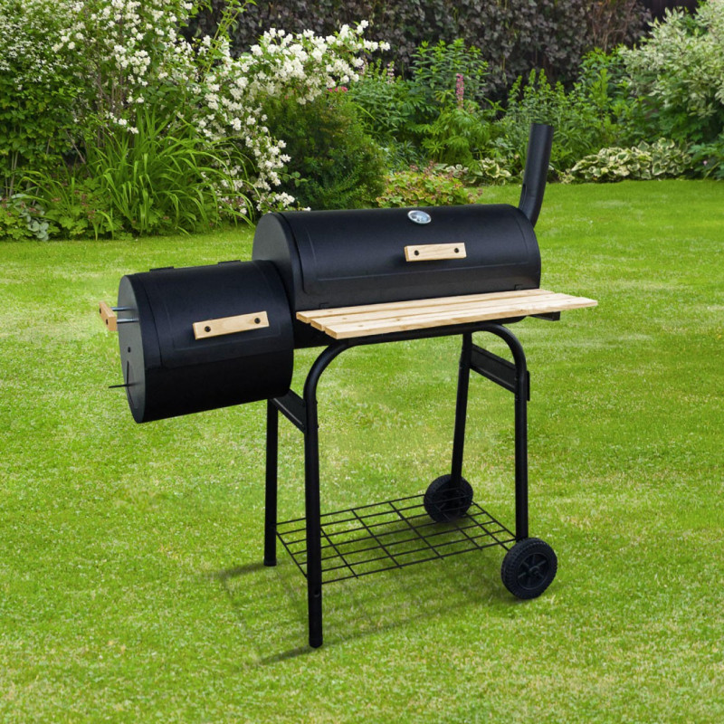 Buy BillyOh Full Drum Charcoal BBQ With Offset Smoker Portable Full