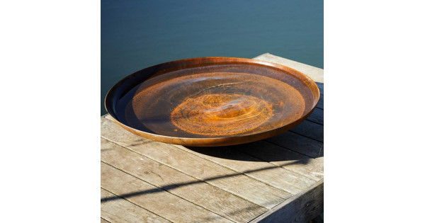 Buy Curved Water Bowl Corten Steel Online Other Garden Equipment