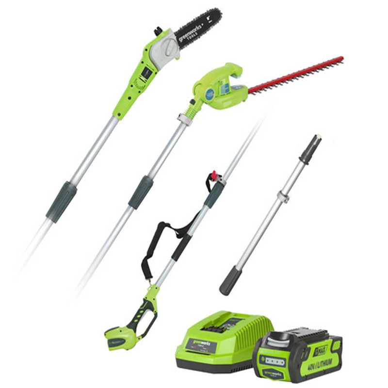 Buy Greenworks 40V Cordless Long Reach Hedge Trimmer Pruner Tool