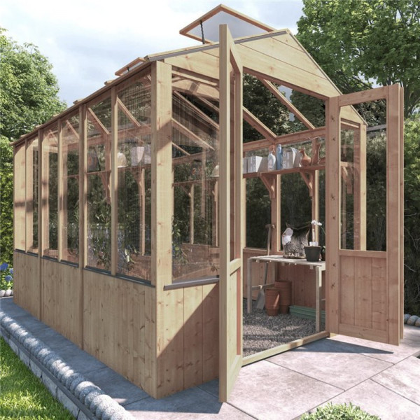 Buy BillyOh 4000 Lincoln Wooden Clear Wall Greenhouse with Opening Roof Vent PT 9 x 6 Online - Greenhouses