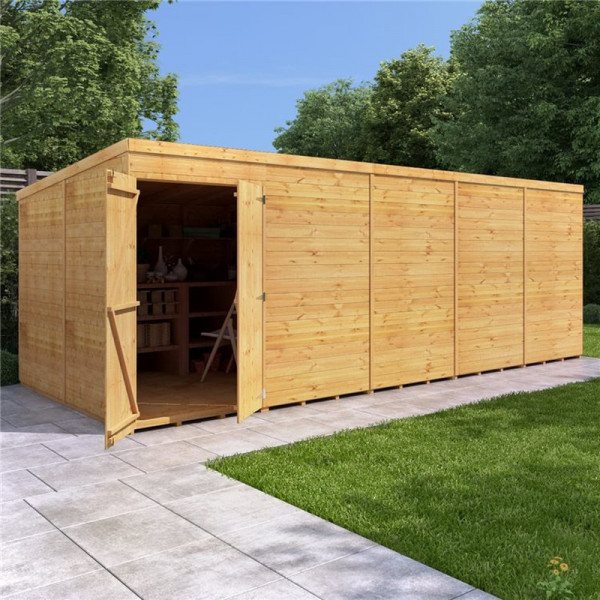 Buy BillyOh Expert Tongue and Groove Pent Workshop 20x8 T&G Pent Windowless Online - Sheds