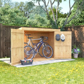 Mini Keeper Overlap Pent Wooden Bike Storage Sheds 6 X 3 Bike Shed Billyoh