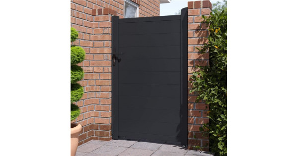 Buy BillyOh Nova Pedestrian Full Privacy Aluminium Garden Gate ...