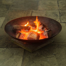 Small Curved Fire Bowls Corten Steel