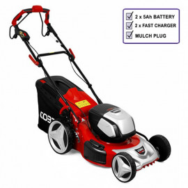 Cobra Mx51s80v Self Propelled Cordless Lawnmower C/w 2 X Batteries and Chargers
